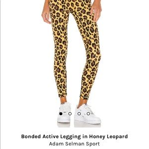 Adam Selman honey leopard leggings